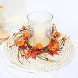 Maxbell Fall Candle Ring Table Centerpiece Candle Wreath for Holiday Harvest Parties