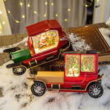 Maxbell Christmas Music Box Creative Christmas Decoration for Bookshelf Festive Home