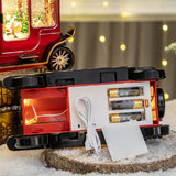 Maxbell Christmas Music Box Creative Christmas Decoration for Bookshelf Festive Home