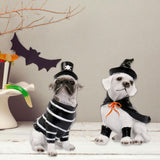 Maxbell Halloween Dog Statue Art Craft Accent Ornament for Living Room Balcony Patio Pirate