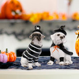 Maxbell Halloween Dog Statue Art Craft Accent Ornament for Living Room Balcony Patio Pirate