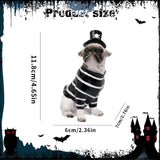 Maxbell Halloween Dog Statue Art Craft Accent Ornament for Living Room Balcony Patio Pirate