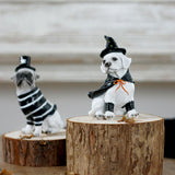 Maxbell Halloween Dog Statue Art Craft Accent Ornament for Living Room Balcony Patio Witch