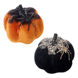 Maxbell Artificial Pumpkin Gift Soft Crafts Ornaments for Kitchen Thanksgiving Party Orange