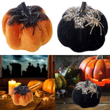 Maxbell Artificial Pumpkin Gift Soft Crafts Ornaments for Kitchen Thanksgiving Party Orange
