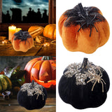 Maxbell Artificial Pumpkin Gift Soft Crafts Ornaments for Kitchen Thanksgiving Party Orange