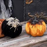 Maxbell Artificial Pumpkin Gift Soft Crafts Ornaments for Kitchen Thanksgiving Party Orange