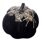 Maxbell Artificial Pumpkin Gift Soft Crafts Ornaments for Kitchen Thanksgiving Party Black