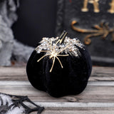Maxbell Artificial Pumpkin Gift Soft Crafts Ornaments for Kitchen Thanksgiving Party Black