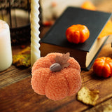 Maxbell Artificial Pumpkin Decorative Realistic Faux Fruit Display for Party Kitchen Orange