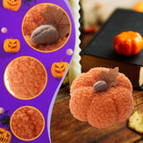 Maxbell Artificial Pumpkin Decorative Realistic Faux Fruit Display for Party Kitchen Orange