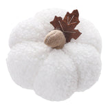 Maxbell Artificial Pumpkin Decorative Realistic Faux Fruit Display for Party Kitchen White