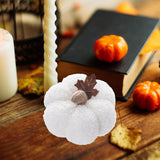 Maxbell Artificial Pumpkin Decorative Realistic Faux Fruit Display for Party Kitchen White