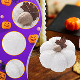 Maxbell Artificial Pumpkin Decorative Realistic Faux Fruit Display for Party Kitchen White
