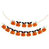 Maxbell Pumpkin Bunting Garland Photo Prop Halloween Banner for Ceiling Home Window