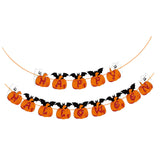 Maxbell Pumpkin Bunting Garland Photo Prop Halloween Banner for Ceiling Home Window