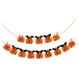 Maxbell Pumpkin Bunting Garland Photo Prop Halloween Banner for Ceiling Home Window