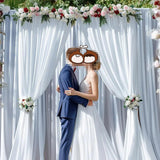 Maxbell Backdrop Curtains Background Wedding Decoration for Engagement Festival Room