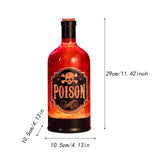 Maxbell Wine Bottle Shape Music Box 10.5x10.5x29cm for Women Men Holiday Decorations orange