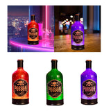 Maxbell Wine Bottle Shape Music Box 10.5x10.5x29cm for Women Men Holiday Decorations orange