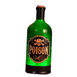 Maxbell Wine Bottle Shape Music Box 10.5x10.5x29cm for Women Men Holiday Decorations green