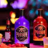 Maxbell Wine Bottle Shape Music Box 10.5x10.5x29cm for Women Men Holiday Decorations violet