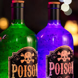 Maxbell Wine Bottle Shape Music Box 10.5x10.5x29cm for Women Men Holiday Decorations violet