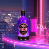 Maxbell Wine Bottle Shape Music Box 10.5x10.5x29cm for Women Men Holiday Decorations violet