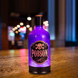 Maxbell Wine Bottle Shape Music Box 10.5x10.5x29cm for Women Men Holiday Decorations violet