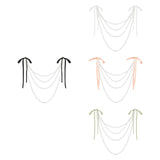 Maxbell Wedding Chair Back Decoration Wedding Ceremony Aisle Decoration for Birthday Black