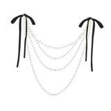 Maxbell Wedding Chair Back Decoration Wedding Ceremony Aisle Decoration for Birthday Black