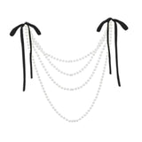 Maxbell Wedding Chair Back Decoration Wedding Ceremony Aisle Decoration for Birthday Black