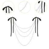 Maxbell Wedding Chair Back Decoration Wedding Ceremony Aisle Decoration for Birthday Black