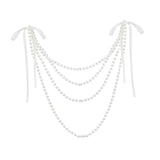 Maxbell Wedding Chair Back Decoration Wedding Ceremony Aisle Decoration for Birthday White