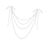 Maxbell Wedding Chair Back Decoration Wedding Ceremony Aisle Decoration for Birthday White