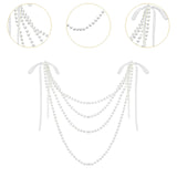 Maxbell Wedding Chair Back Decoration Wedding Ceremony Aisle Decoration for Birthday White