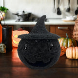 Maxbell Handwoven Pumpkin Candle Holder Living Room Party Home Desk Storage Ornament