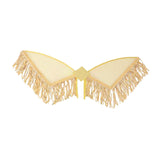 Maxbell Sequin Tassel Wing Fringed Fairy Wing for Festival Masquerade Party Supplies Gold