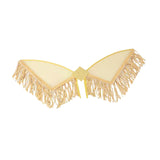 Maxbell Sequin Tassel Wing Fringed Fairy Wing for Festival Masquerade Party Supplies Gold