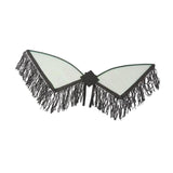 Maxbell Sequin Tassel Wing Fringed Fairy Wing for Festival Masquerade Party Supplies Black