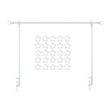 Maxbell over The Table Rod Stand with Clamp for Craft Banner Display Party Christmas White