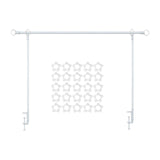 Maxbell over The Table Rod Stand with Clamp for Craft Banner Display Party Christmas White