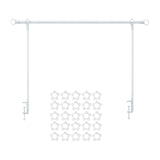 Maxbell over The Table Rod Stand with Clamp for Craft Banner Display Party Christmas White