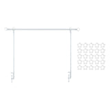 Maxbell over The Table Rod Stand with Clamp for Craft Banner Display Party Christmas White
