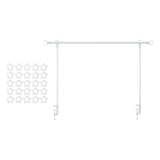 Maxbell over The Table Rod Stand with Clamp for Craft Banner Display Party Christmas White