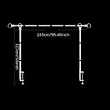 Maxbell over The Table Rod Stand with Clamp for Craft Banner Display Party Christmas White