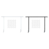 Maxbell over The Table Rod Stand with Clamp for Craft Banner Display Party Christmas White