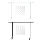 Maxbell over The Table Rod Stand with Clamp for Craft Banner Display Party Christmas White