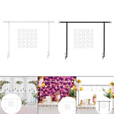 Maxbell over The Table Rod Stand with Clamp for Craft Banner Display Party Christmas White