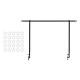 Maxbell over The Table Rod Stand with Clamp for Craft Banner Display Party Christmas Black
